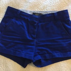 J CREW chino royal blue shorts size 2